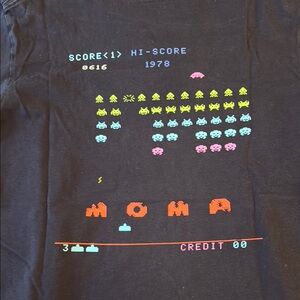 Uniqlo MOMA Space Invaders Black T-Shirt
